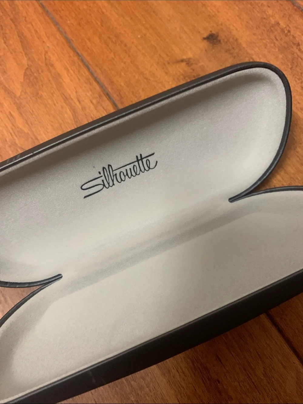 Silhouette Empty Eyeglass case made in Italy with some scuff marks